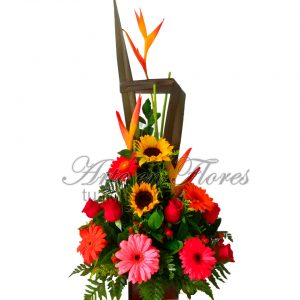 Ramo Con Girasoles y Gerberas