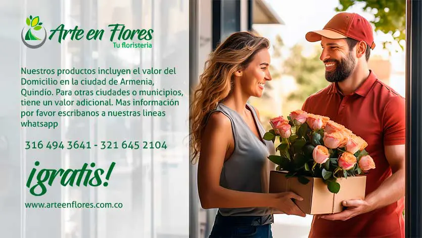 servicio a domicilio arte en flores